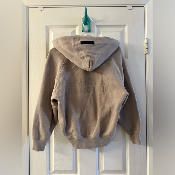 Fear of God Essentials Tan Hoodie Jacket - Picture 1 of 2